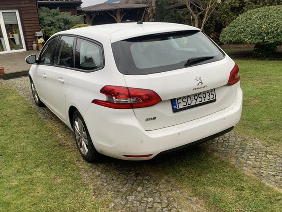 Peugeot 308 cena 38900 przebieg: 145000, rok produkcji 2018 z Drezdenko małe 254